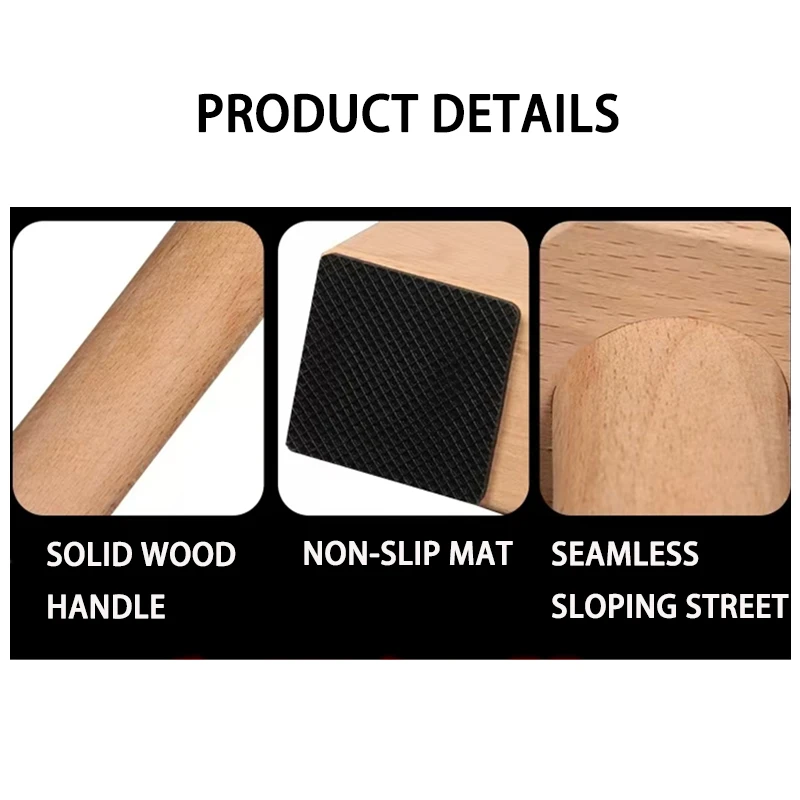 Push-up Stand Wood Pushup Bars Exercise Non-Slip Parallettes Handle Stands Calisthenics Fitness Equipment Home Strength Training 4