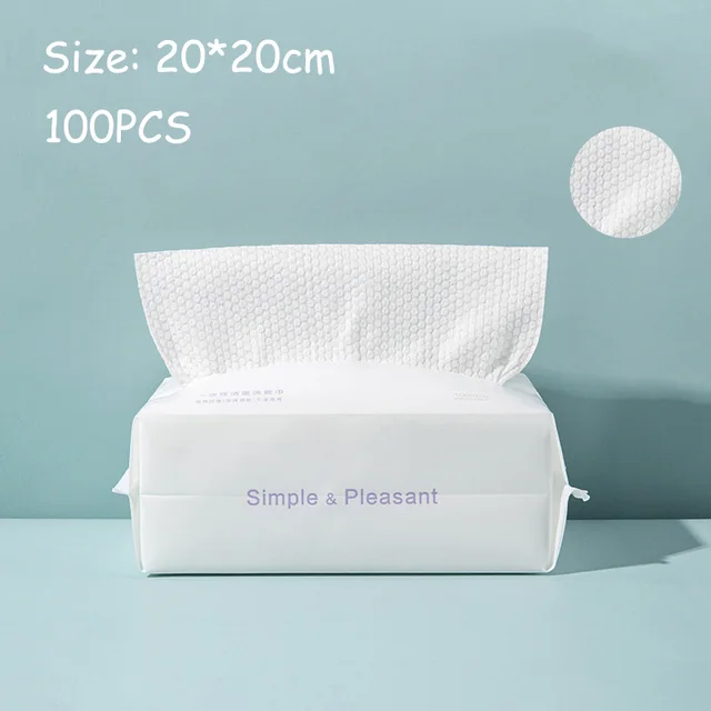 Disposable Face Towel Cotton Wet Dry Cleansing Toilet Paper