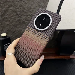 Ultra Thin Carbon Fiber Magsafe-Enabled Wireless Charging Case for Mate 60 ProPlus (Gold)