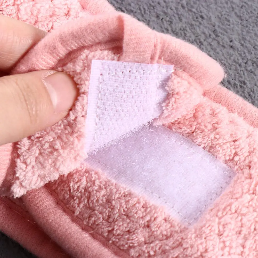 Description Picture 3 of itemHeadwear Fashion Makeup Adjustable Facial Shower Face Wash Hairband Coral Fleece Headband Wrap Tiara Turban