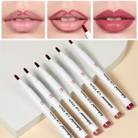 Liquid Lip Stain Pen Long lasting Lip Liner Waterproof Matte Pink Red Contour Tint Lipstick Moisturising Makeup Non-stick Cup 1