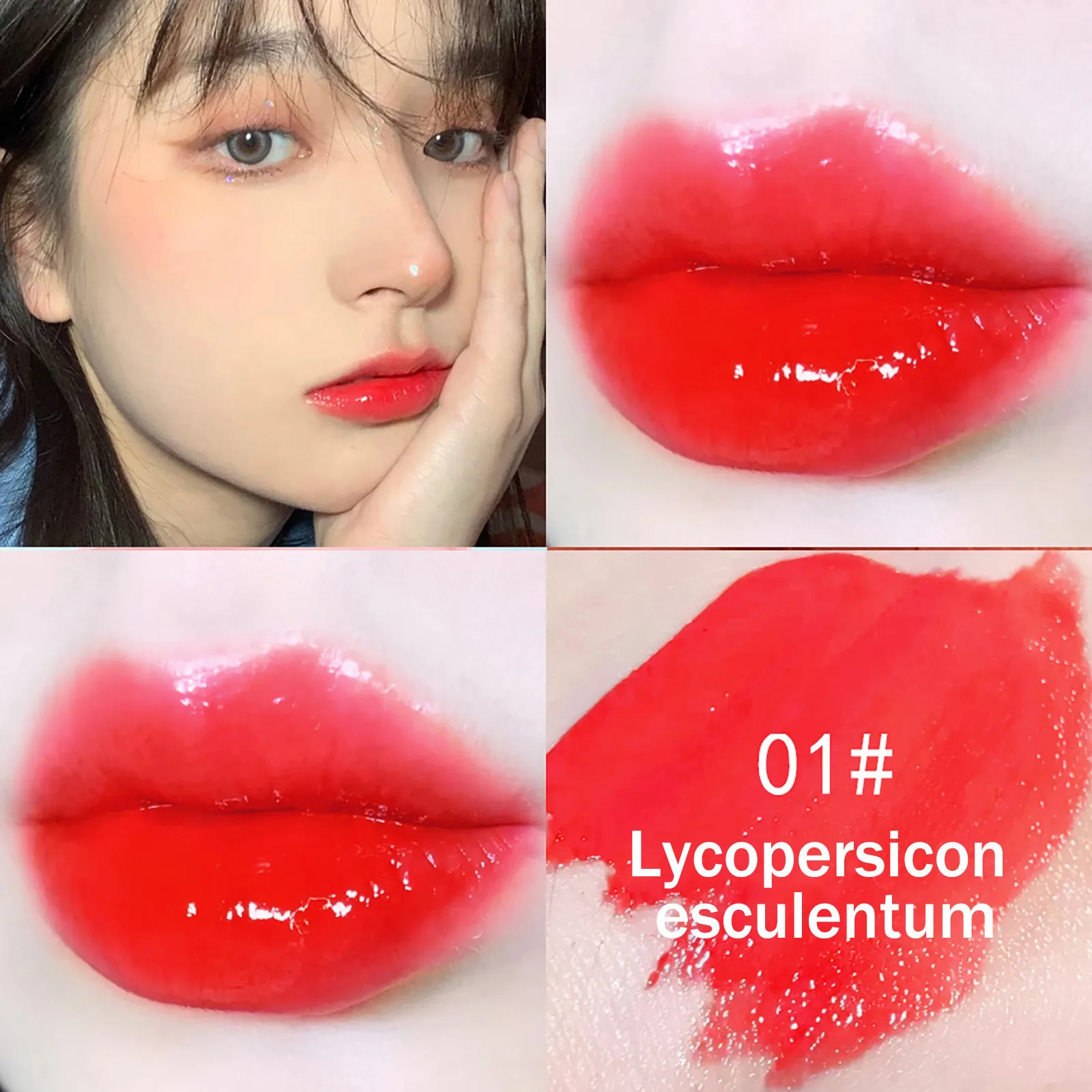 thumbnail image 1 of Lápiz labial líquido transparente con brillo labial, tinte labial hidratante y brillante, 3 ml, regalos de fiesta, fiestas de 2024, 1 of 4