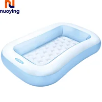 Piscine de luxe pour bébé, baignoire gonflable, piscine à sable, piscine à balles, piscine gonflable rectangulaire 166x100x25 cm 2