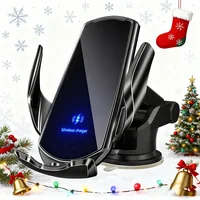 30W Car Wireless Charger Magnetic Automatic Car Mount Phone Holder For iPhone Xiaomi Samsung Infrared Induction Fast Charging
