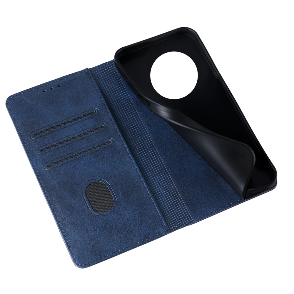 Magnetic Leather Wallet Phone Case with Card Slots