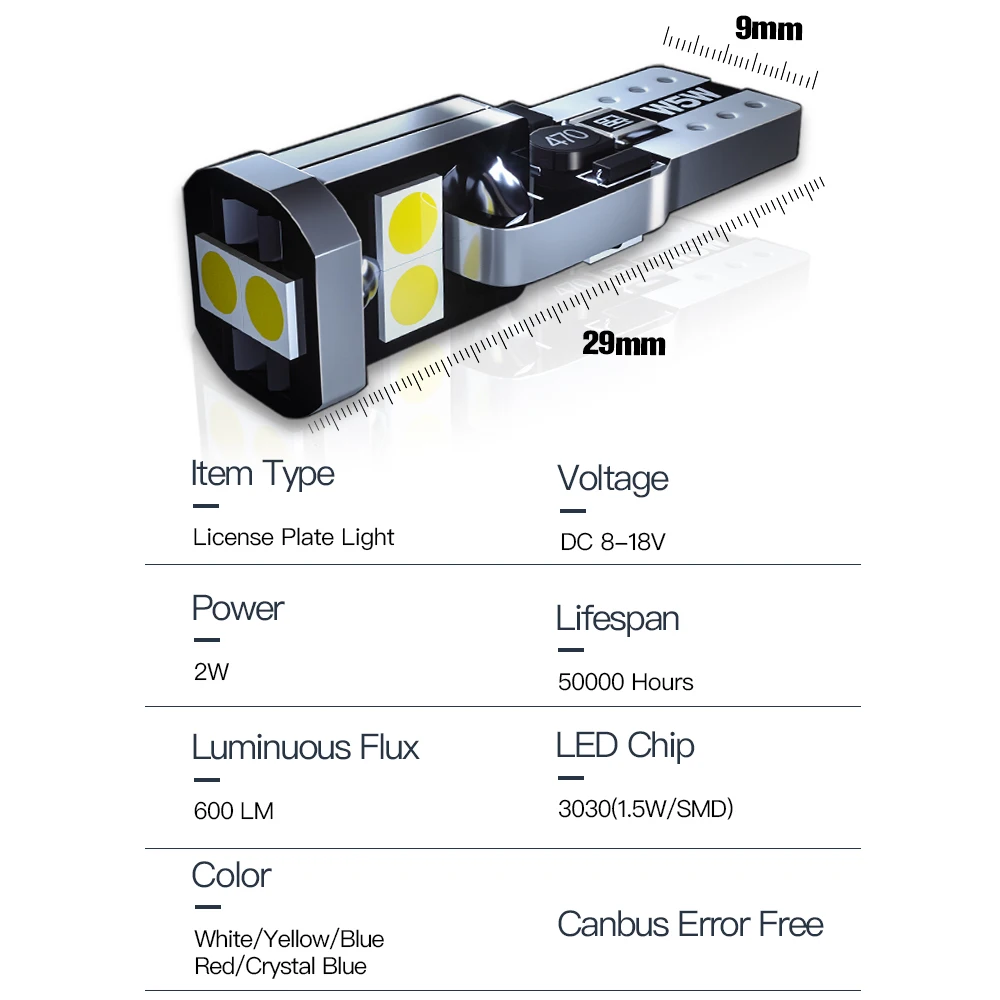 2x Canbus LED ȣ   ׼, ȥ ڵ 7 8 9 1998-2016 2006 2007 2008 2009 2010 2011 2012 2013 2014
