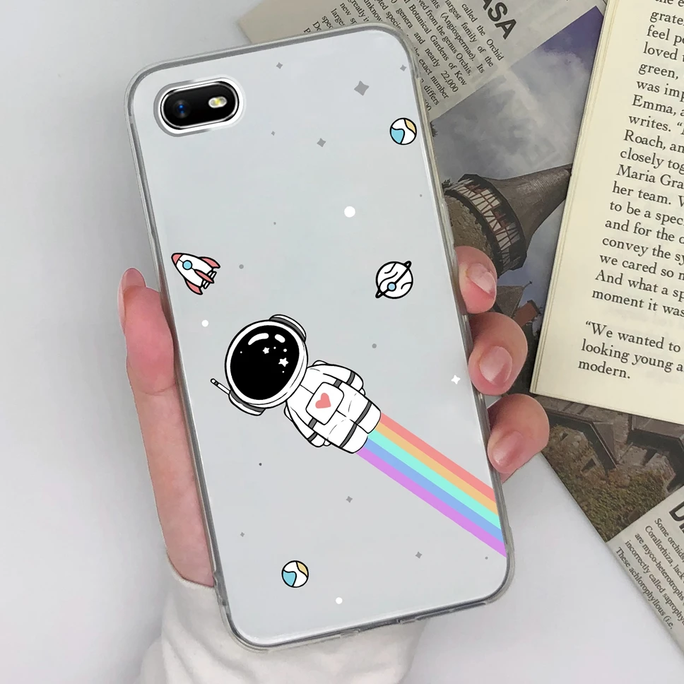 Cute Sweet Girl Transparent Soft Silicone Phone Case – 6.1 inches