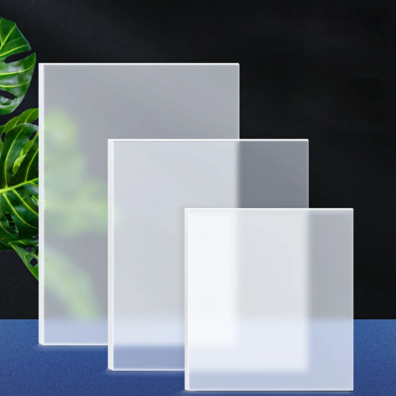 Acryl mattierte matte transparente Tafel, Diffusionsplatte, halbtransparente organische Glasplatte, handgefertigtes DIY-Material – Detail 4