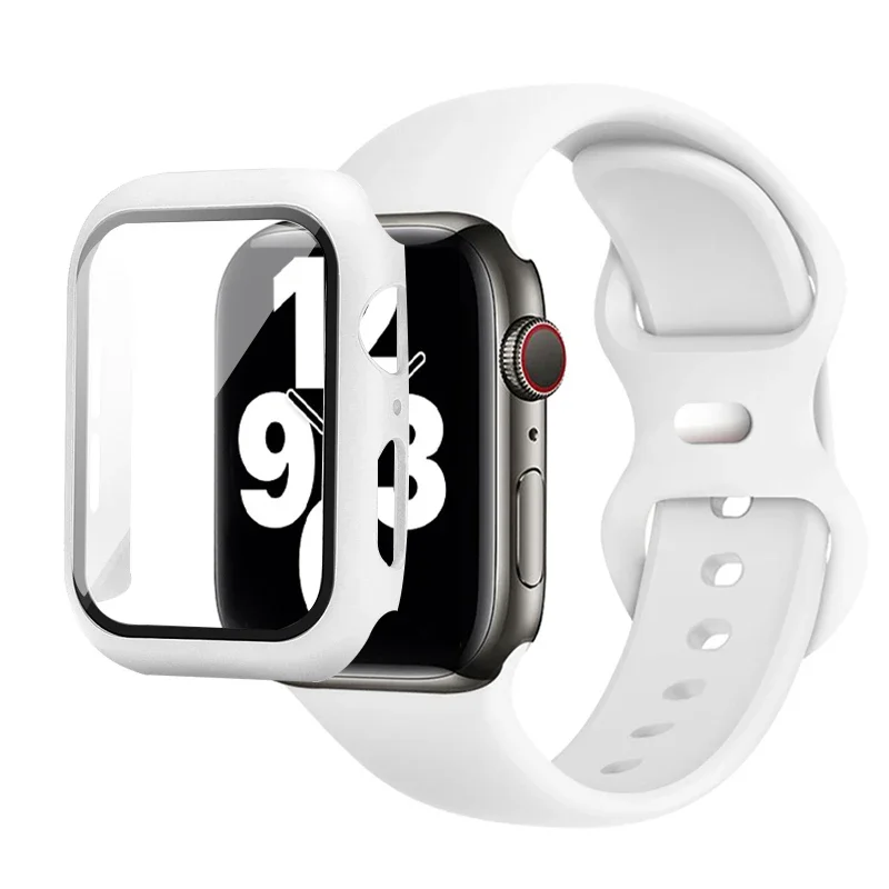 Premium Silicone Watch Band with Protective Case - Multisize Bracelet