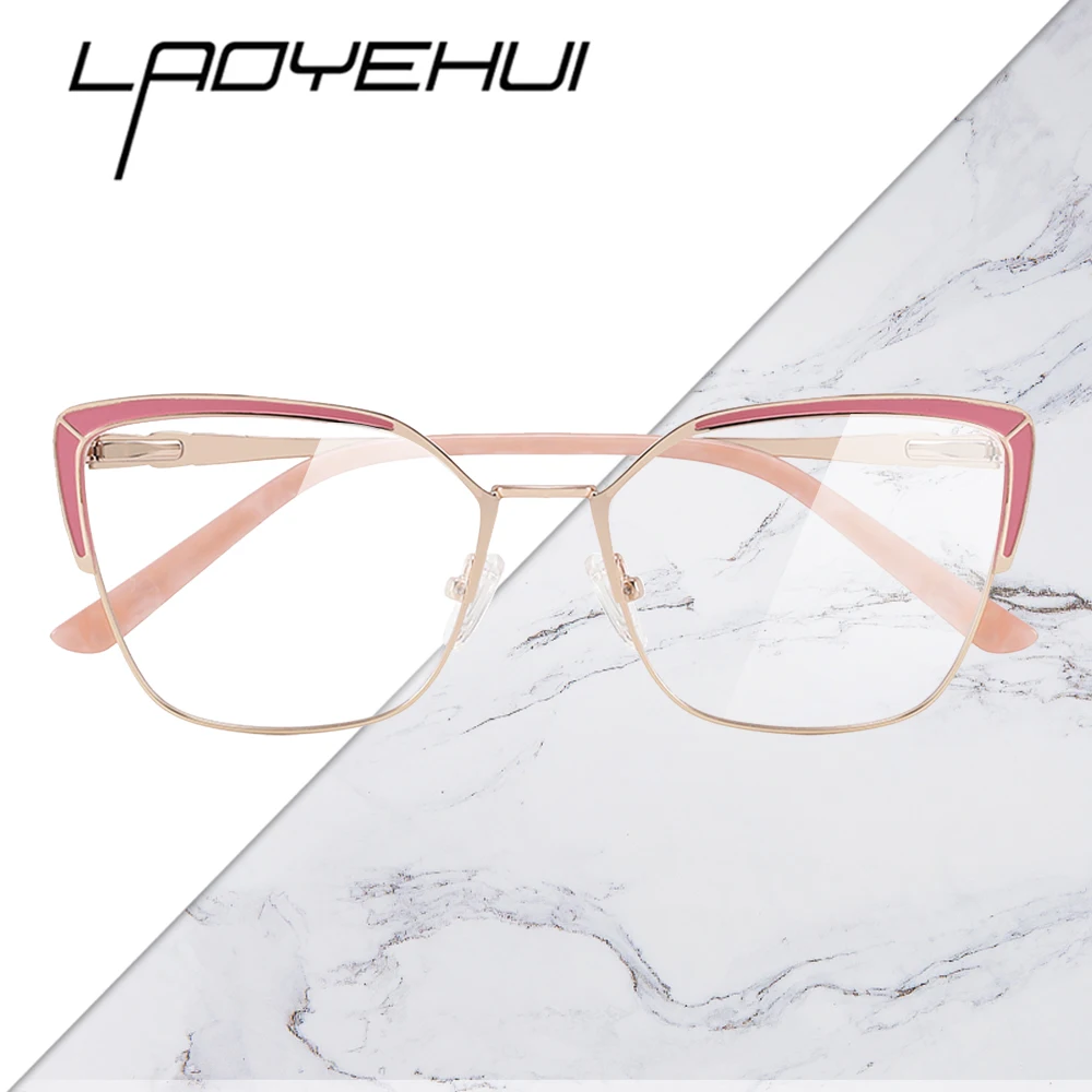 

Women's Glasses Light Blue Oversized Optical Frames Aesthetic Lenses Women's Eyeglasses Free Shipping Luxury Crystal Glasses -1