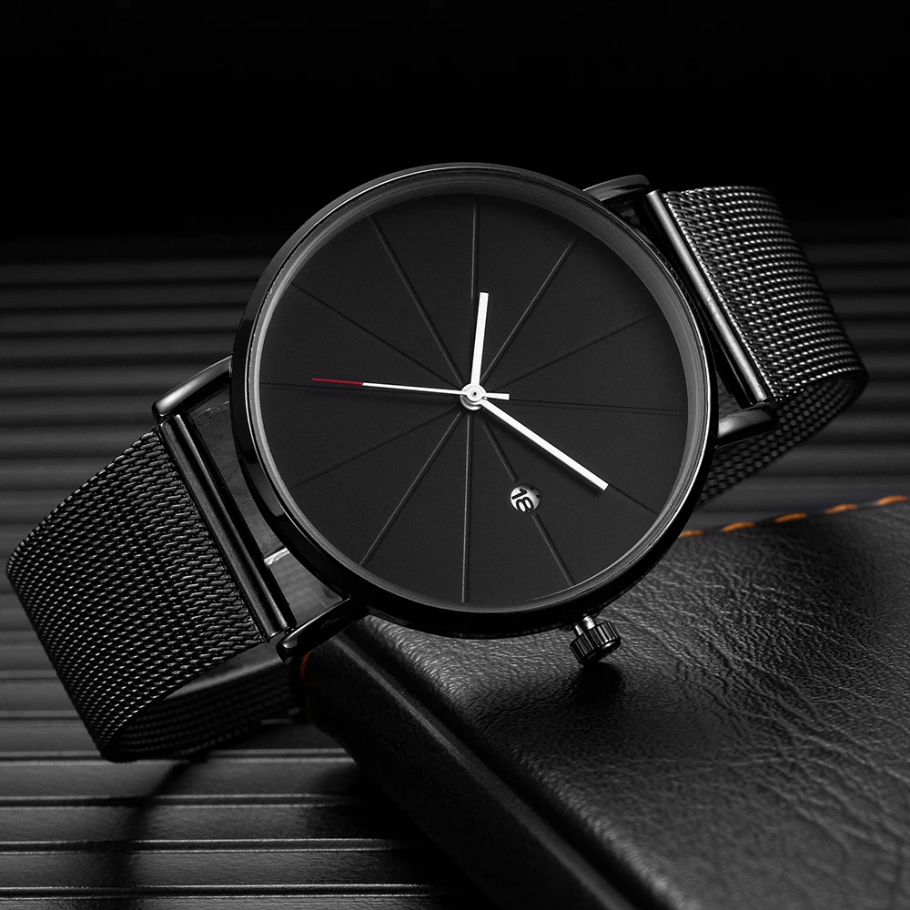 Simple Man Watches 2023 Elegant Men's Wristwatch Clock Leather