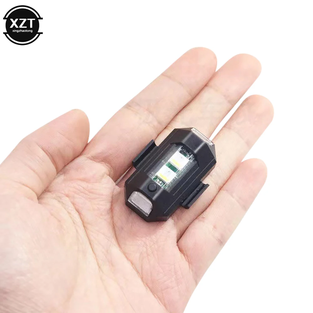 Feu Anti-Collision LED USB Rechargeable 7 Couleurs 30 Modes pour Voiture Vélo