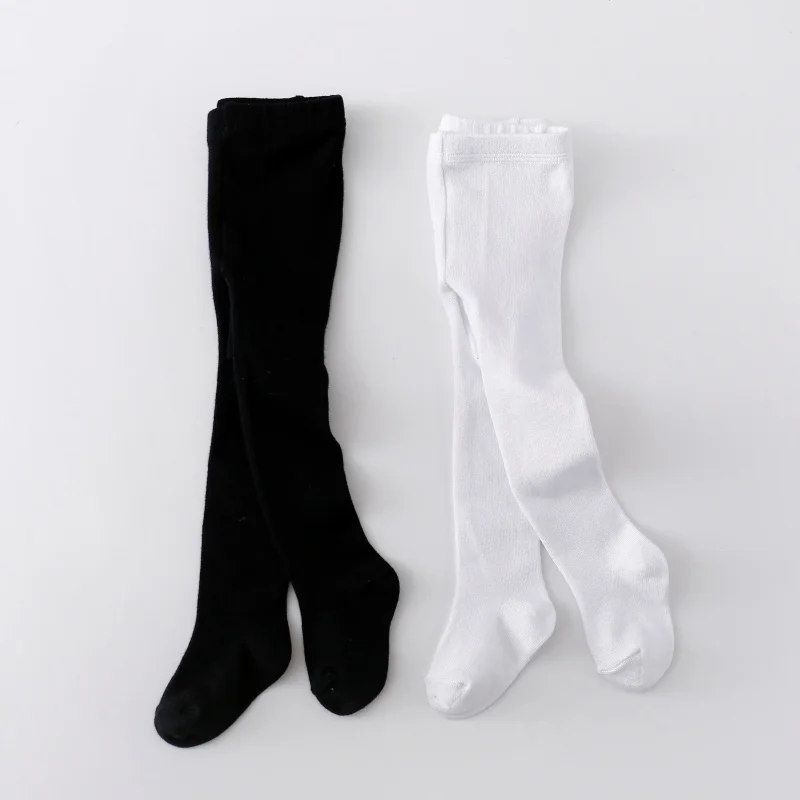 Lawadka Newborn Tights For Girls Solid Knitted Infant Baby Girl Tights Casual White Black Toddler Pantyhose Spring Autumn 0-12M Baby & Maternity