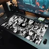 Black and White Mouse Pad Junji ito Laptop Gamer Mousepad Office Large Desk Mat PC Keyboard Extended Table Pad Carpet Mice Mat 1