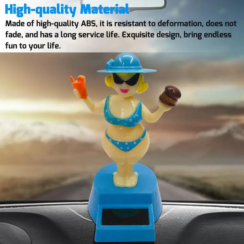 Solar Cartoon Figur Ornament für Auto Armaturenbrett Dynamisch Tanzen Tier  Tabletop Dekoration für Zu Hause