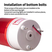 Sound and light alarm alarm flashing light 1101J integrated signal warning light 12V24V220V380V rotating strobe alarm 3