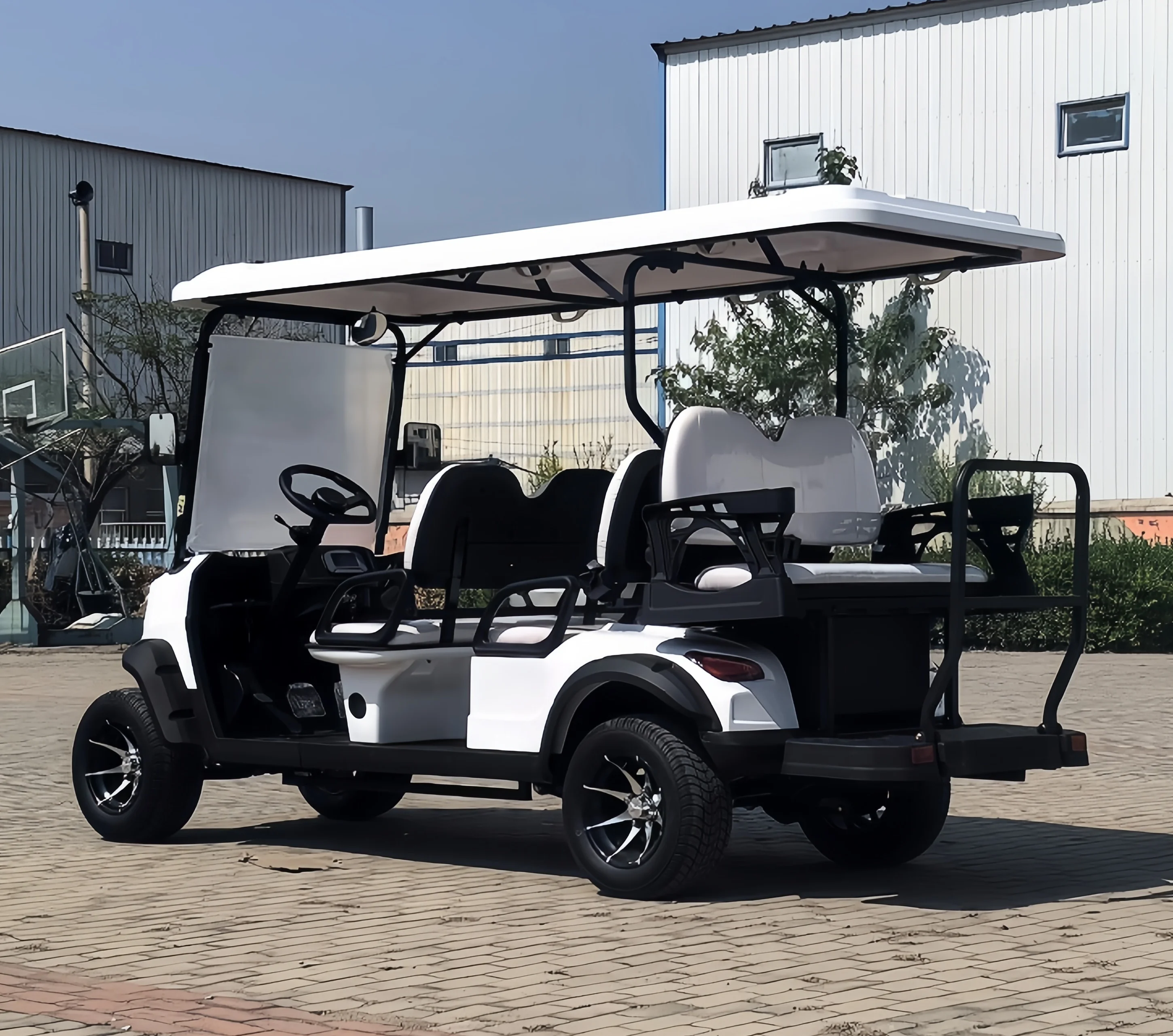 공장에서는 전기 골프 카트, 성인용 오프로드 차량, 사냥용 카트, 48V 60V 4000W, 2+2인승 전기 골프장 카트를 수출합니다.