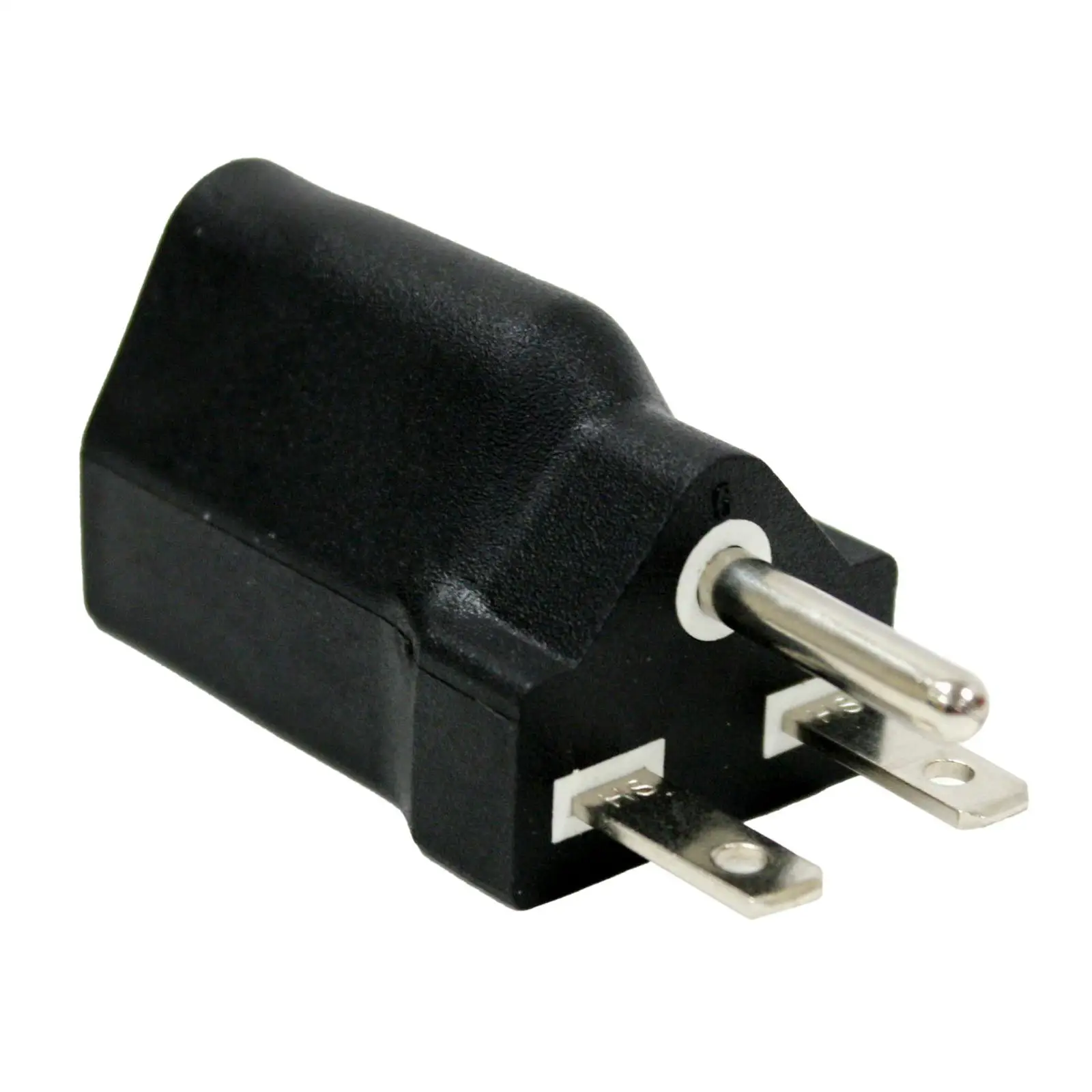 4-6pack Portable 110-120V to 220-240V Plug Adapter Black 6-15R To 5-15R