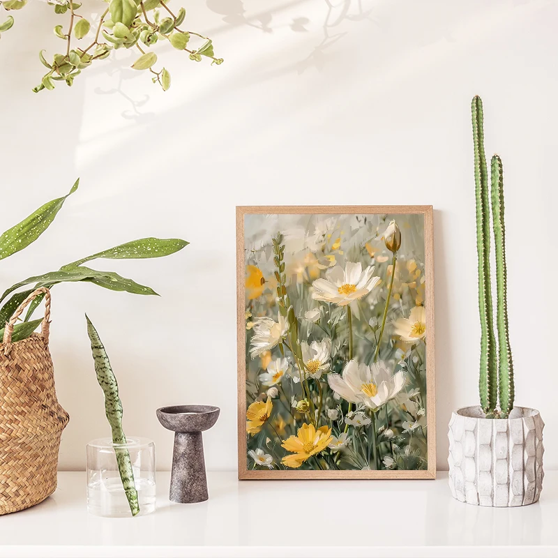 Spring Academy Floral Retro Canvas Art - Botanical Collection Wall Decor
