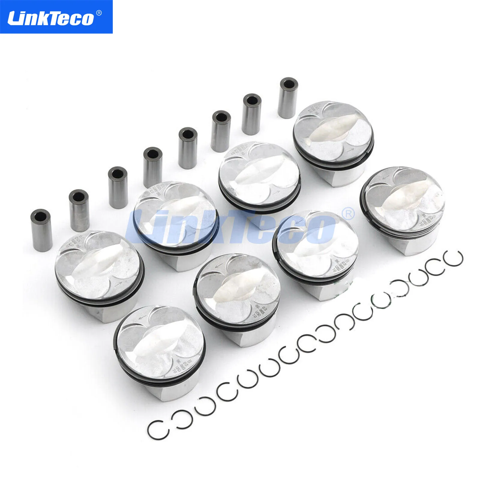 8x Kolben Mit Ringe Set STD 87mm Für BMW 540i 740i E60 E65 E66 