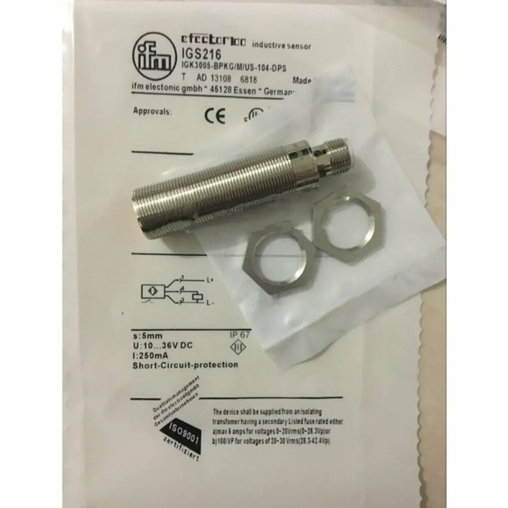 

IFM IGS216 IGK3005-BPKG/M/US Proximity Switch New #