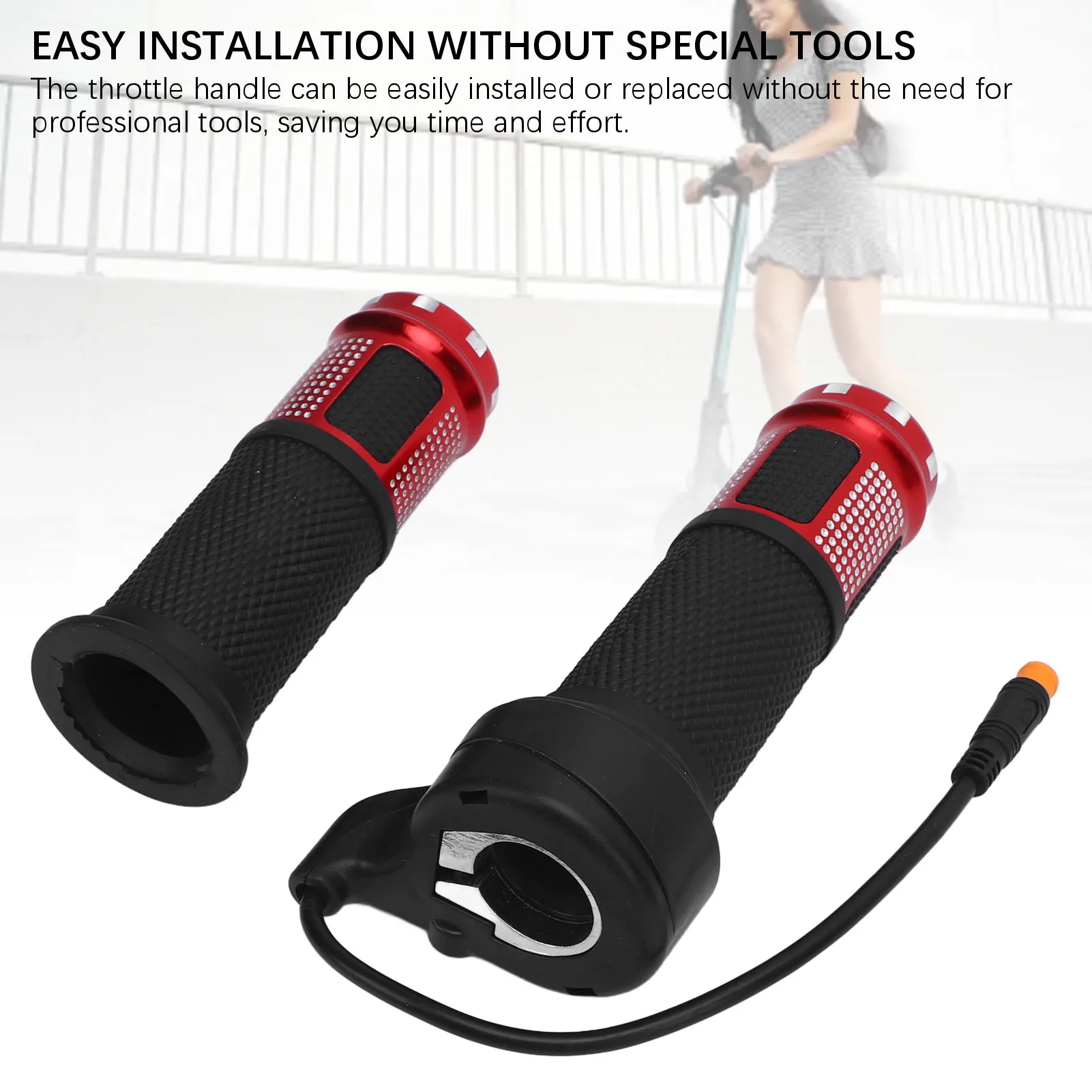 Electric Scooter Throttle Grip with Aluminum Alloy ABS for Enhanced Riding Safety