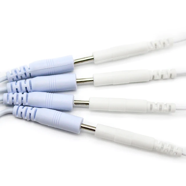 2.5/3.5mm 2 /4 Pin Electrode Cable Electrotherapy Electrode Lead Wires for Acupuncture Muscle Stimulator Therapy Massager 5