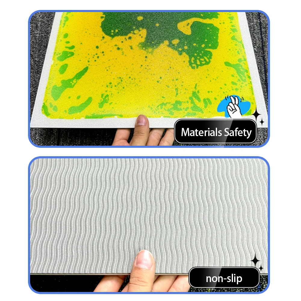 1/4/6/9pcs Liquid Splicing Floor Mats, Decorative Floor Tiles,  For Home  Nursery And School, Bathroom Accessories, Home Decor 6
