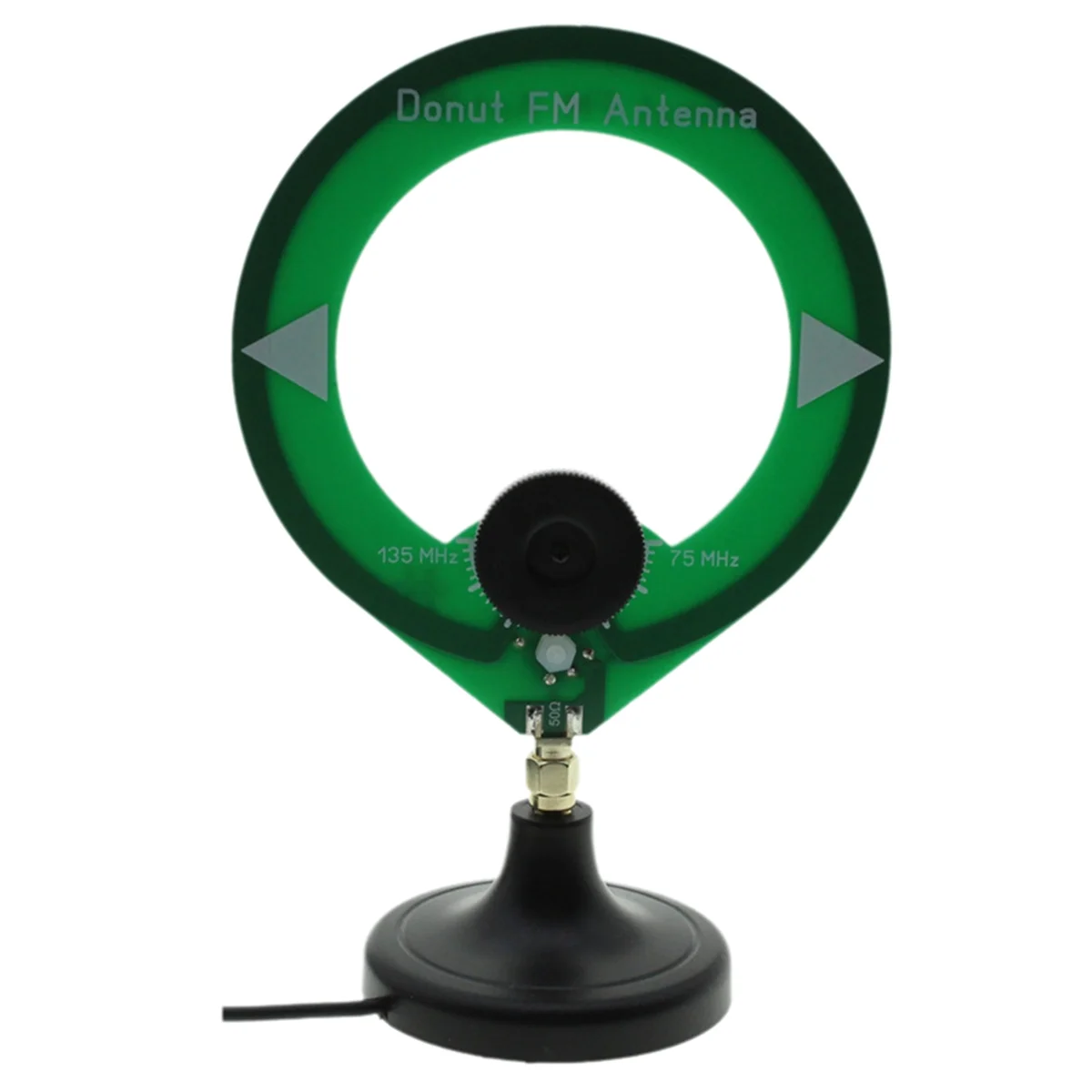 Y02ADonut FM Antenna 75M-135MHz FM Antenna SMA Male Interface Mini Loop