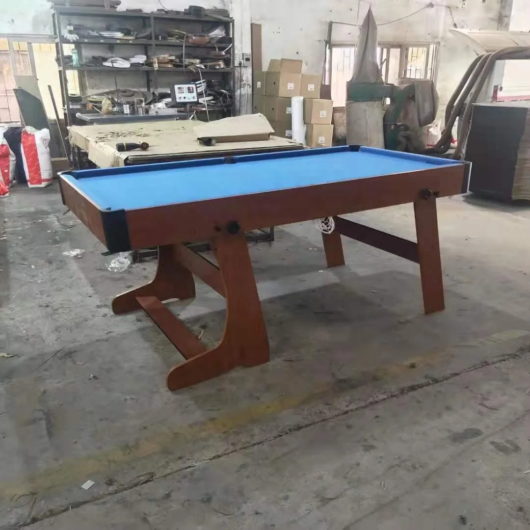 5ft 6ft Small Folding Snooker Billiard Table MDF Cheap Indoor Foldable Home Pool Table for Kids