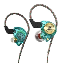 Enhanced HiFi Wired Earphones with Microphone - Bass Stereo Music and Sport Headset (Green with MIC)