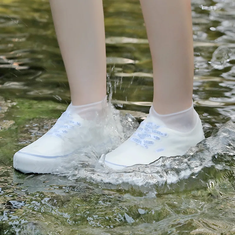 Couvre-chaussures en Silicone, 6 couleurs, imperméables, réutilisables,  protection antidérapante, en caoutchouc, pour les jours de pluie en  extérieur - AliExpress