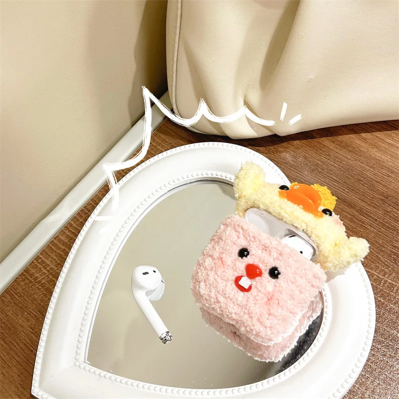 

Cartoon Duck Beaver Case for AirPods Pro2 Airpod Pro 1 2 3 Bluetooth Earbuds Charging Box Protective Earphone Case Cover