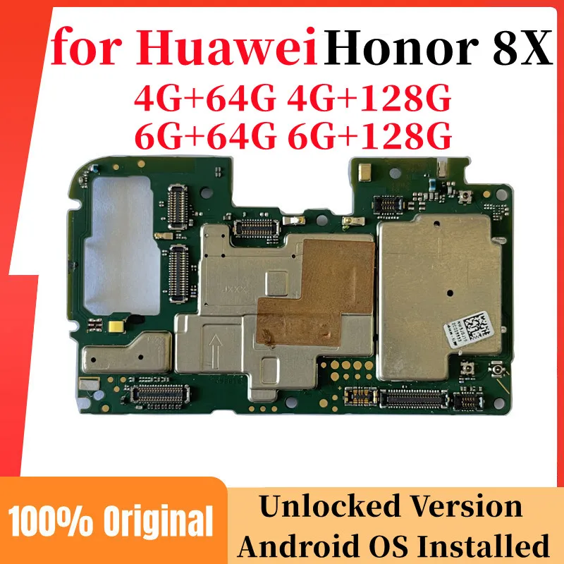 Unlocked Motherboard For Huawei Honor 8X Mainboard With Android System
