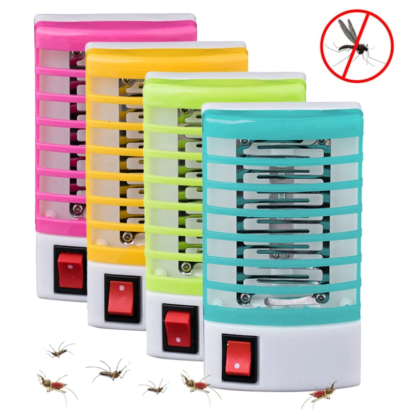 Portable LED Mosquito Killer Lamp EU Plug Mosquito Night Lamp Electric Fly Repellent Safety Fly Bug Zapper For Room