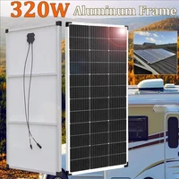 320w 300w 160w 150w panneau solaire léger cadre en aluminium 12v 24v système de chargeur de batterie pour camping-car balcon étanche entrepôt EU DHL shipping 1