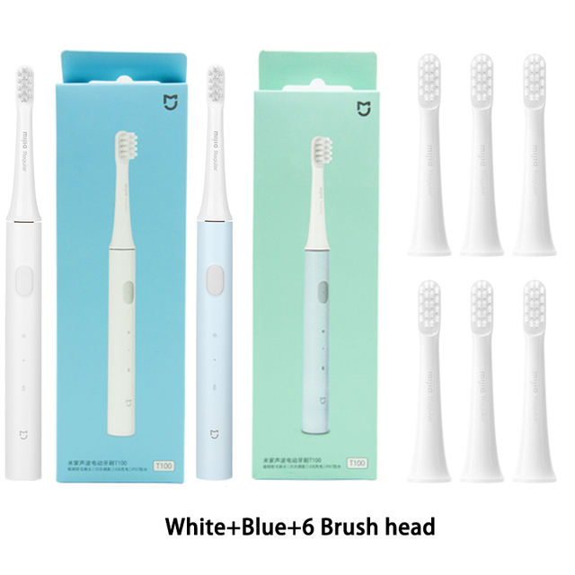 T100 Sonic Electric Toothbrush Mi Smart Tooth Brush Colorful USB Rechargeable IPX7 Waterproof For Toothbrushes head