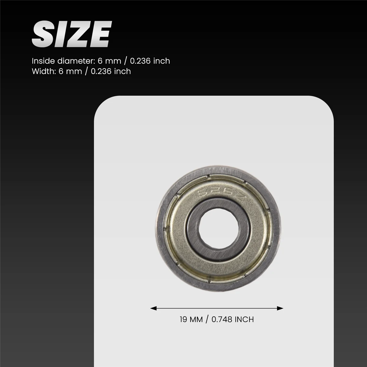 626Z double sealed ball bearings 6x19x6mm carbon steel Silver,ball bearings