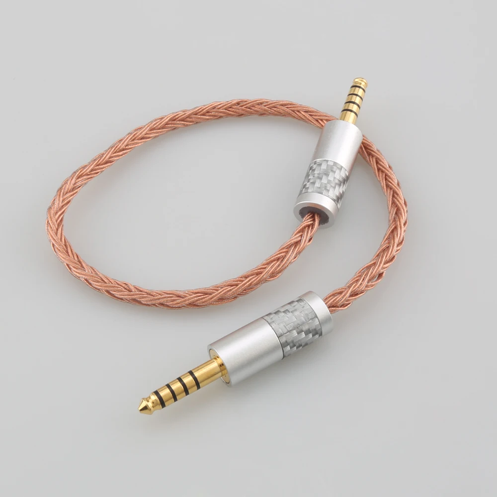 The New  7N OCC Earphone Cable 16 Core 4.4mm Balanced Male to 4.4mm Balanced Male Audio Adapter