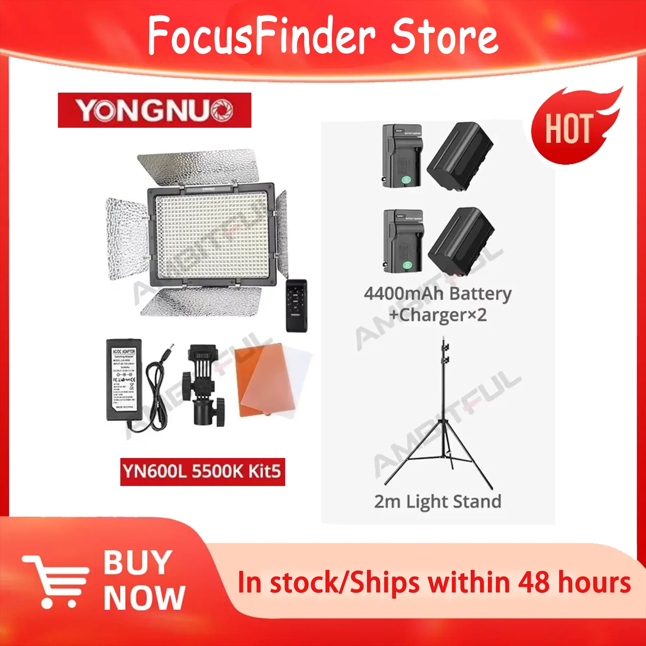 YONGNUO YN600L YN600 LED Video Light Panel with Adjustable Color Temperature 3200-5500K Photographic Studio Lighting