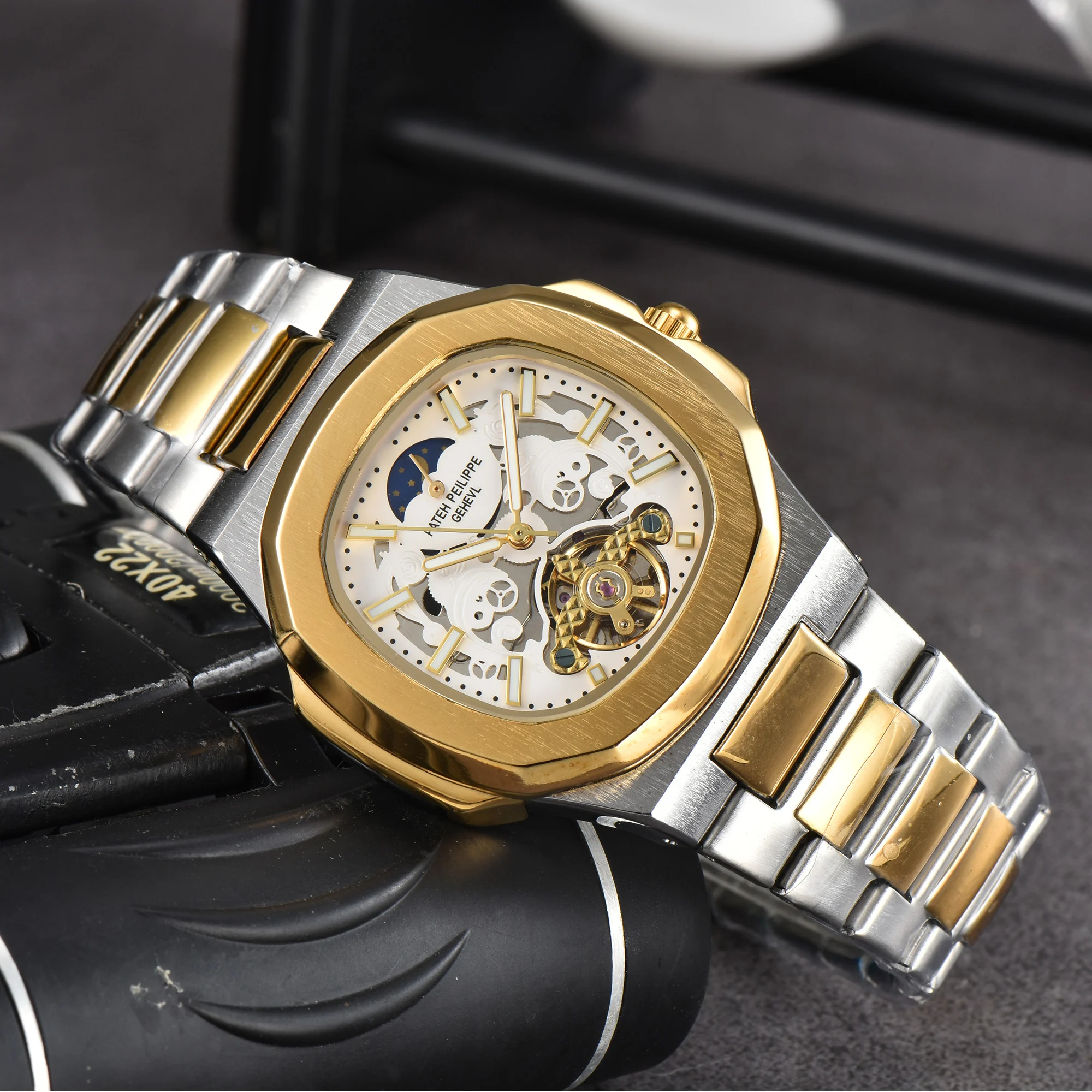 Hottest Custome Brand Luxury Watches for Men Automatic Mechanical Classic Square Daily Waterproof Tourbillon AAA+ Male Clocsk