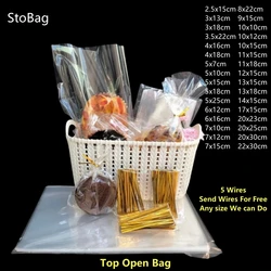 StoBag，Top Open Bag，Candy ，Transparent Packaging，Baking，Snacks，Bread，Cookies，Kids，Party，Wedding，Birthday，Storage Gift Bag，50/100