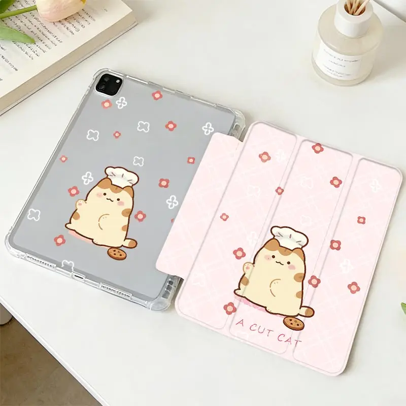 TPU Bumper Tri-Fold Protective Tablet Case for Various Xiaomi and Redmi Pads