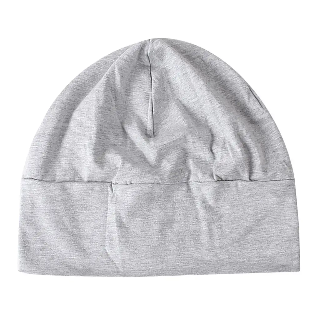 

Mens Womens Soild Cotton Hats Sleep Caps Headwear