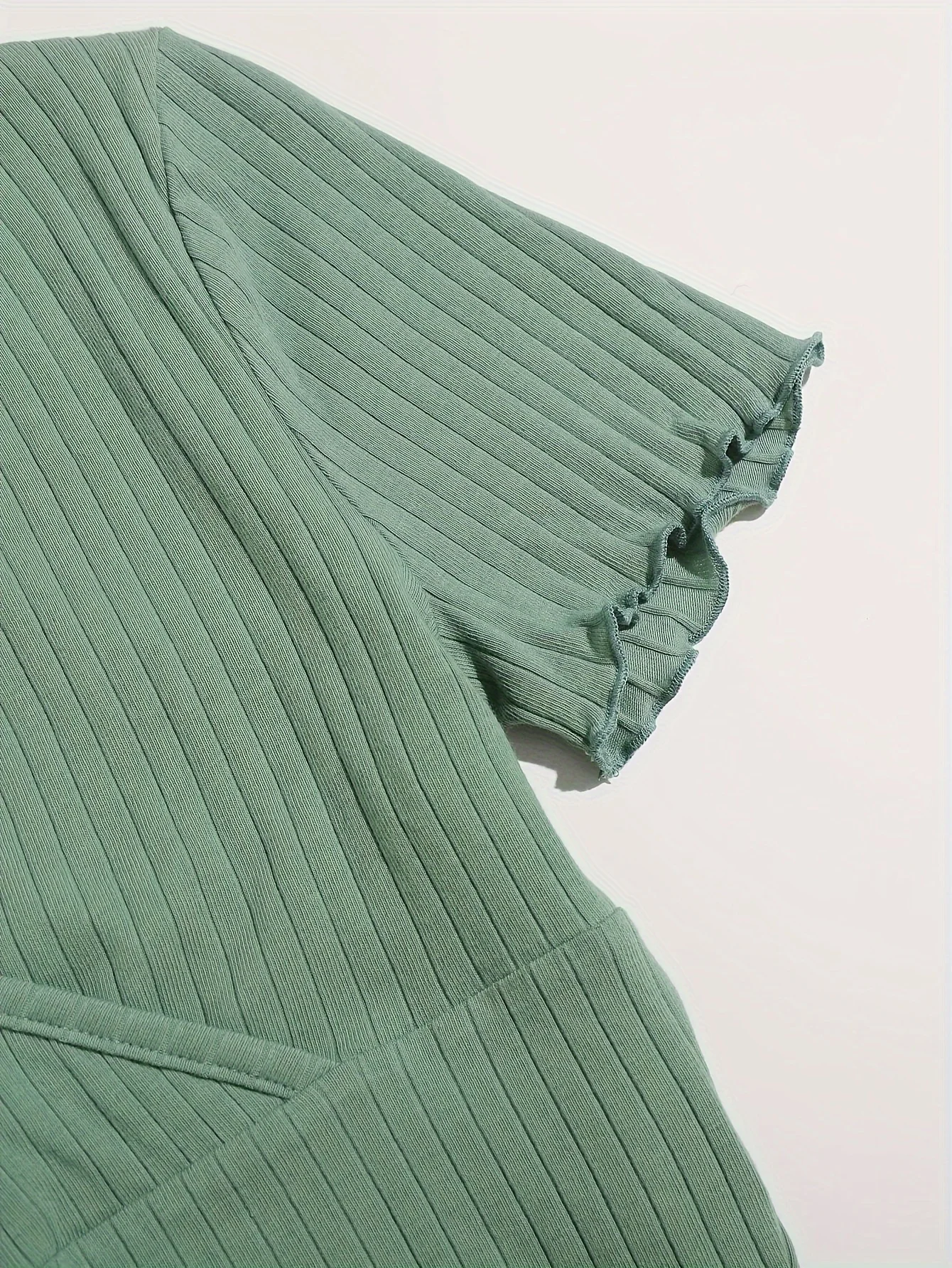 우아한 리브 니트 코튼 크롭 탑 통기성 신축성 & 시크 - 봄-여름-가을에 딱 맞는 선택