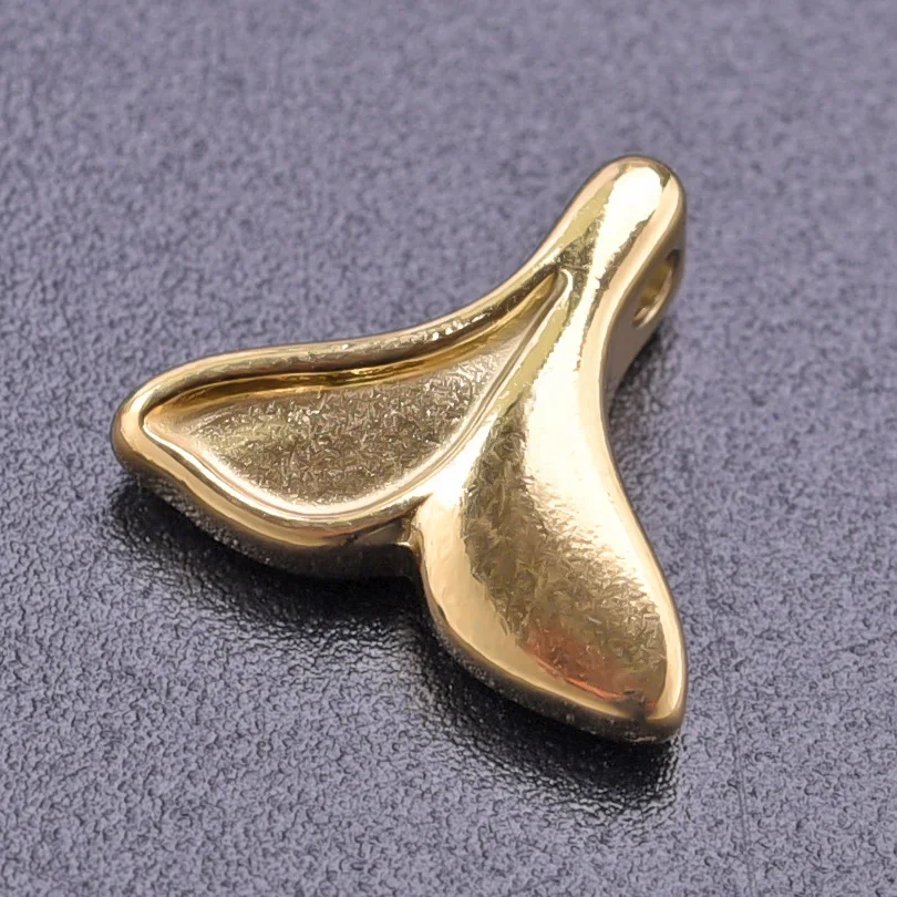Real Gold Plated Ocean Animal Charms 6pcs For Jewelry Making Stainless Steel Charm Pendant