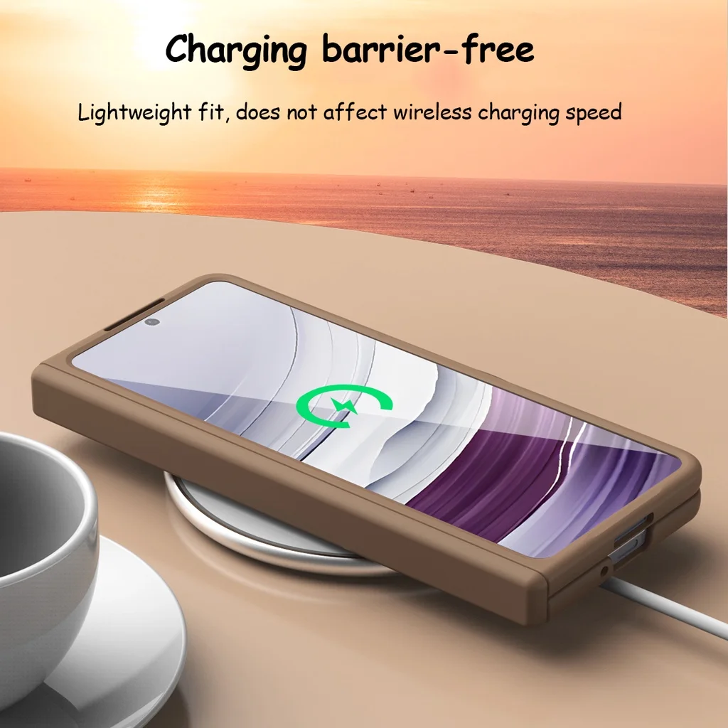 Magnetic Hinge Protection Hard PC Phone Cover For Huawei Mate X5 Mate X3 Case Shockproof With Tempered Film