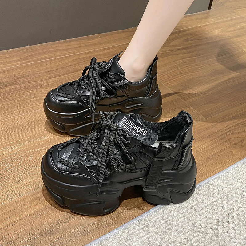 

Women's Sneakers With Platform Shoes Woman-shoes Tennis Female Thick Sole Mesh Casual Roses 2023 Trainers PU Riband Fabric Lace-