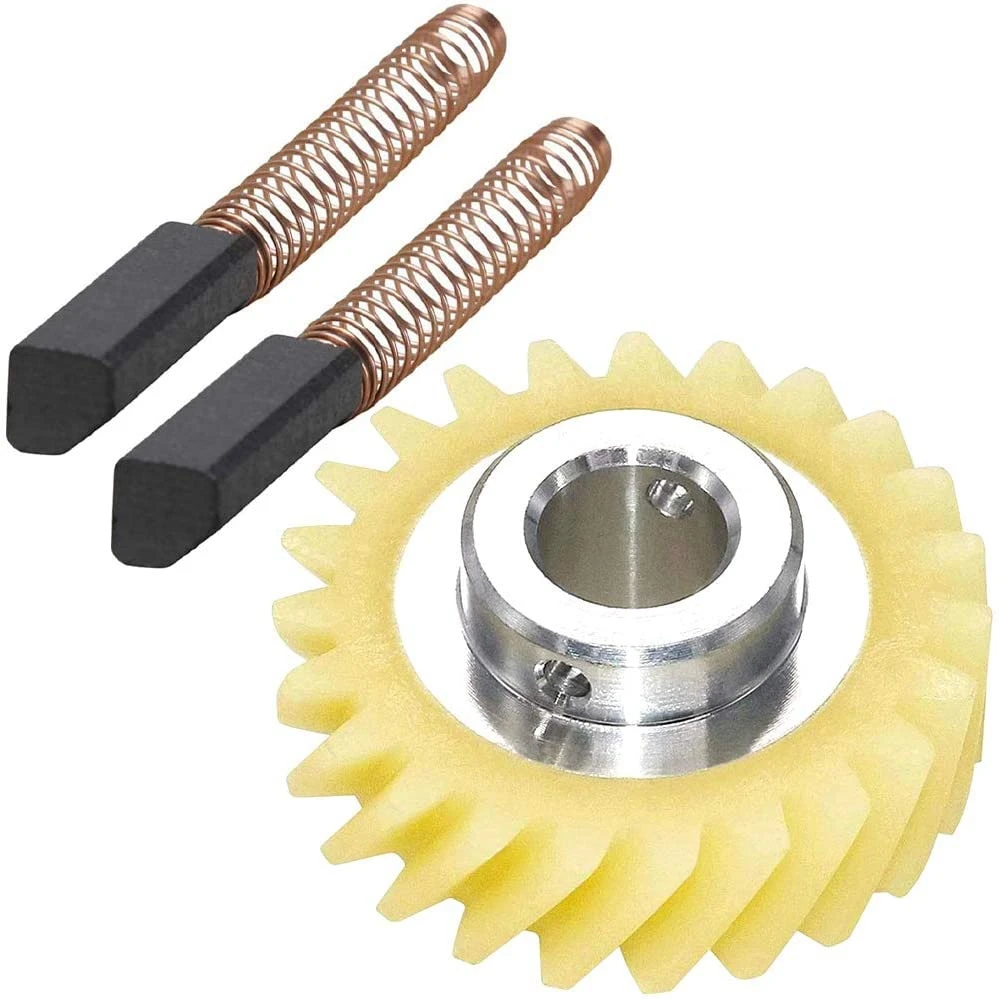 W10112253 9706416 Motor Brush W10380496 4162897 Mixer Worm Drive Gear for Kitchenaid Stand & a Pair of Motor Brush mixer accessories