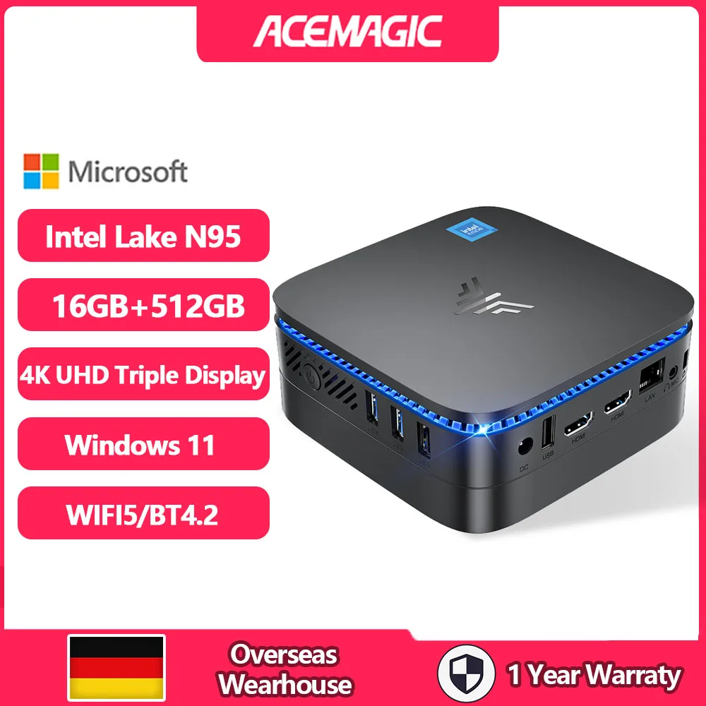 NiPoGi AM06 Pro Mini PC 32Go DDR4 RAM АMD Ryzen 7 5825U 8C 16T